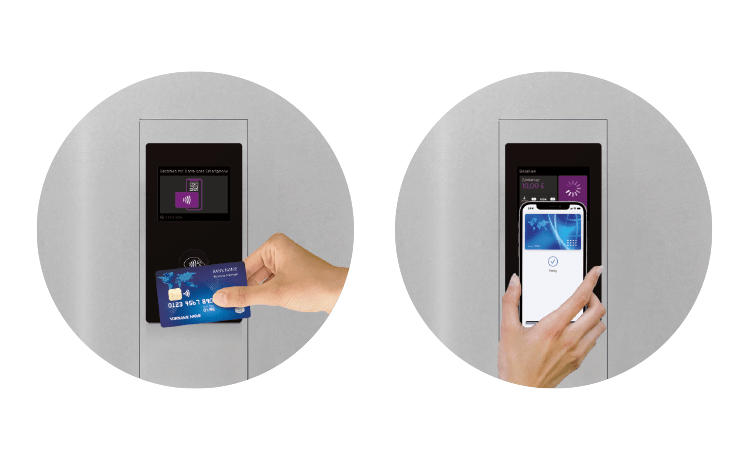 Beispielbilder von SECANDA Bezahlmodulen für Verkaufsautomaten